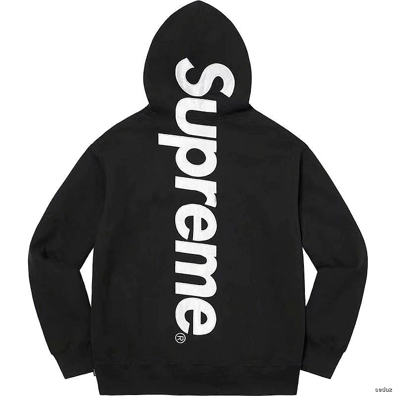Supreme Gift Ready Logo hoodie Gray Red Oversized with Standout Detail