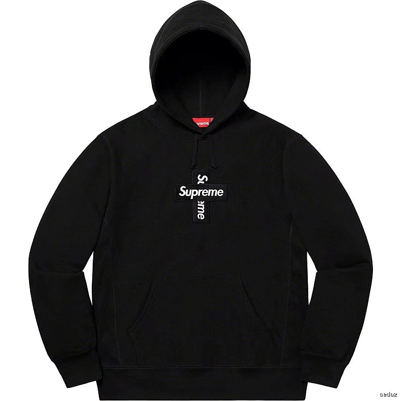 Supreme Lightweight Logo hoodie Gray Red Oversized for Trend Styling