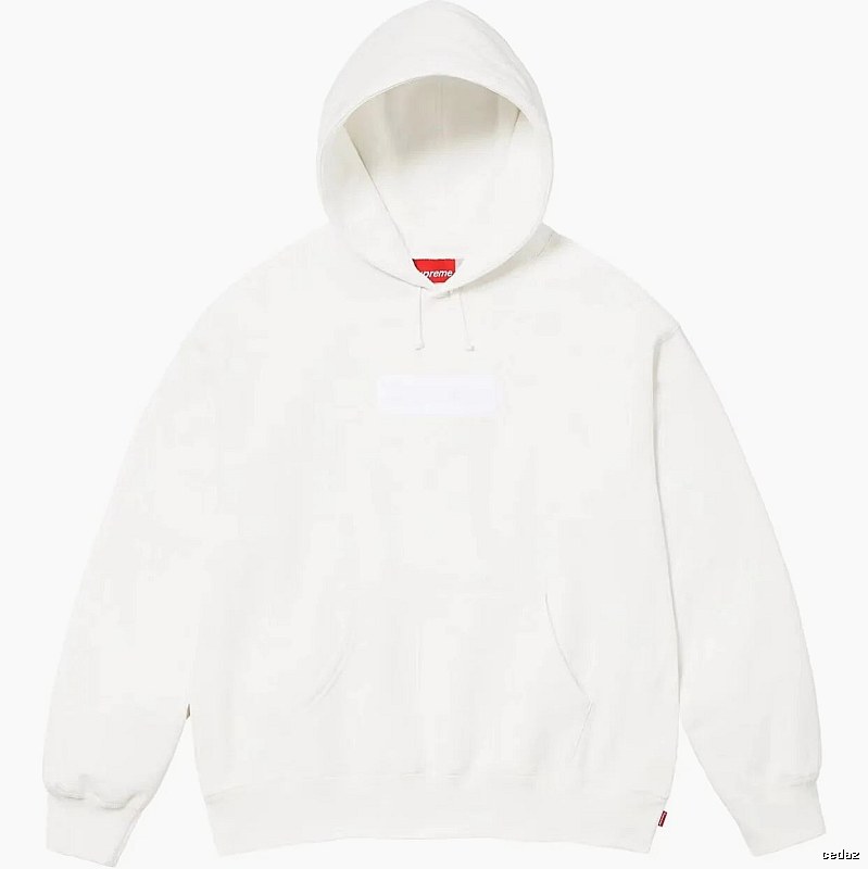 Supreme Monogram Logo hoodie Gray Red Oversized for Layered Styling