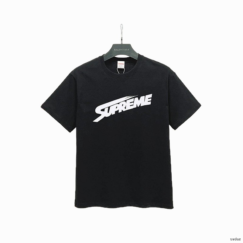 Supreme Printed Street-Style Black T-Shirt