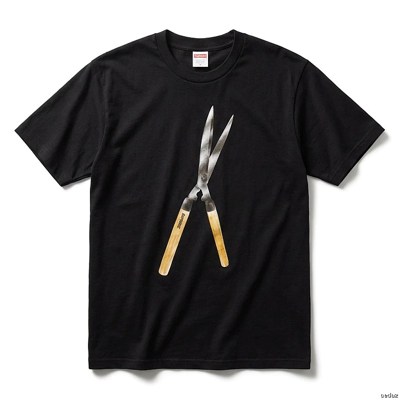 Supreme Scissors Print Black T-shirt