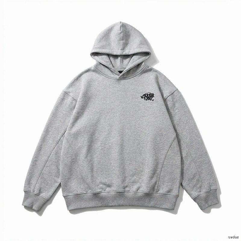 SynaWorld Simple Style Light Gray Hoodie