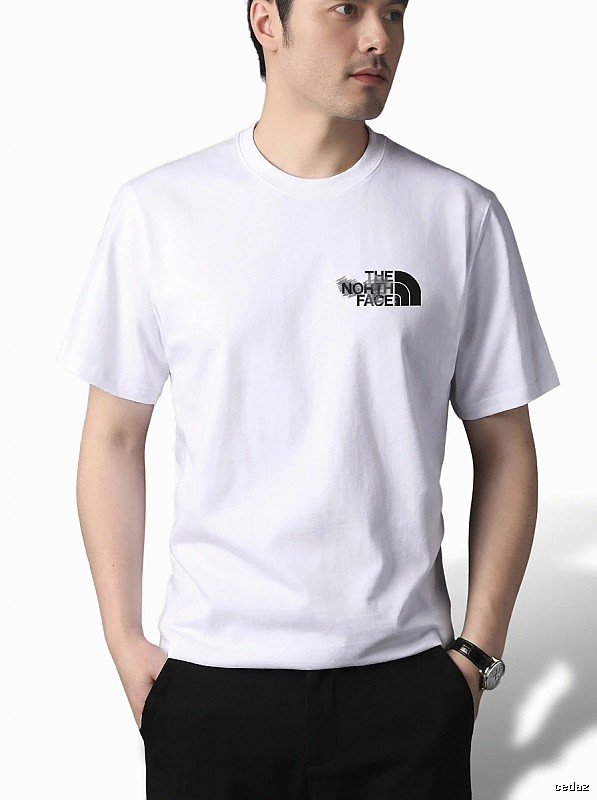 The North Face simple-style white T-shirt