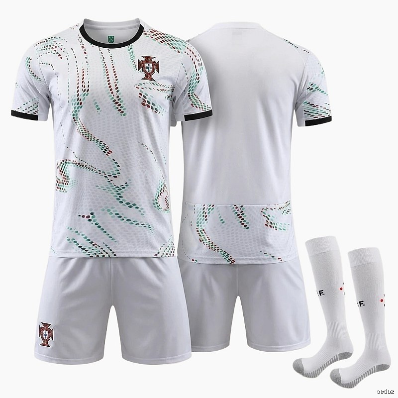 The trendy white of the Portuguese team uniform.