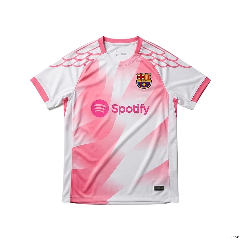 Tokyo Ghoul - style pink and white jersey of Barcelona