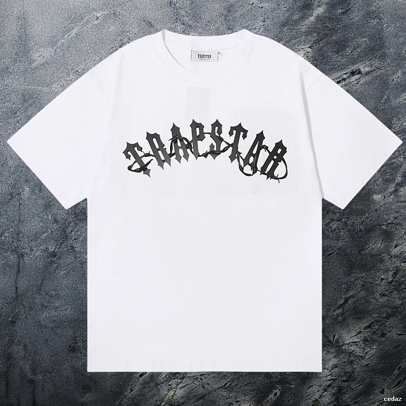 Trapstar Streetwear Keys graphic T-shirt Black White Key with Logo Accent