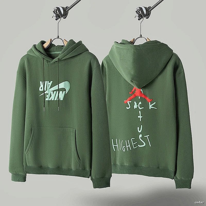 Travis Scott Classic Graphic hoodie Green Printed Graphics for Daily Styling
