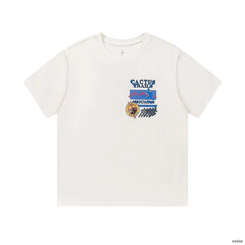 Travis Scott Patterned Graphic T-shirt Brown Travis Scott with Signature Styling