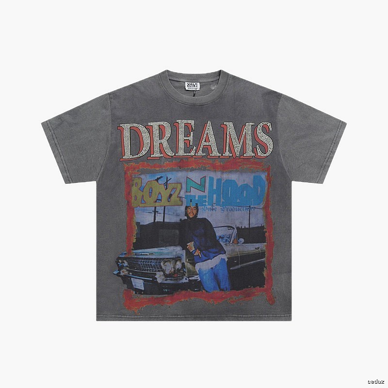 Valley Dreams American Retro Smoky Gray T-Shirt