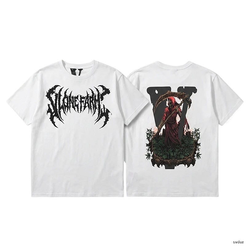 Vlone dark style white T-shirt