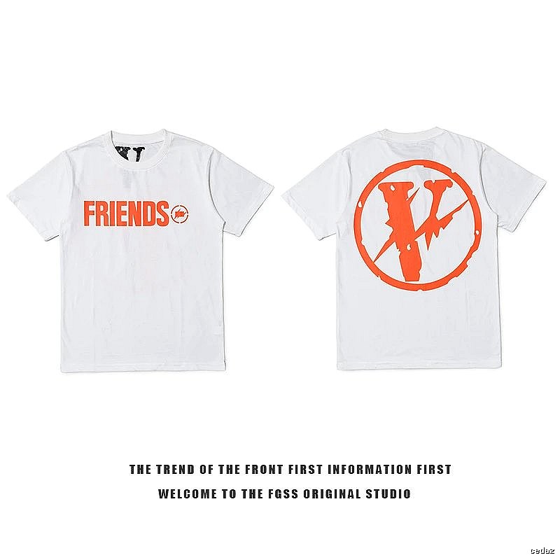 Vlone Patterned Logo T-shirt Black Purple Vlone with Polished Detail